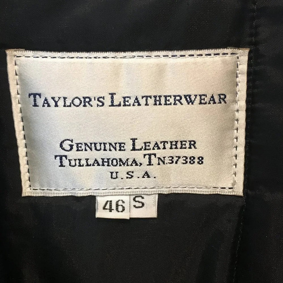 Taylors Leatherwear Police Leather Jacket - Picture 7 of 8